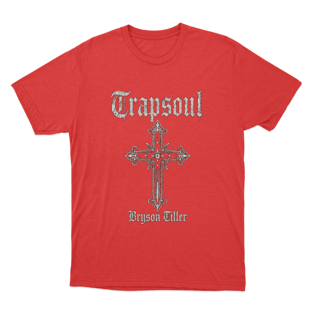 Bryson Tiller Trapsoul Gothic Cross Unisex T Shirt Red Bryson Tiller Trapsoul Gothic Cross Unisex T Shirt Red